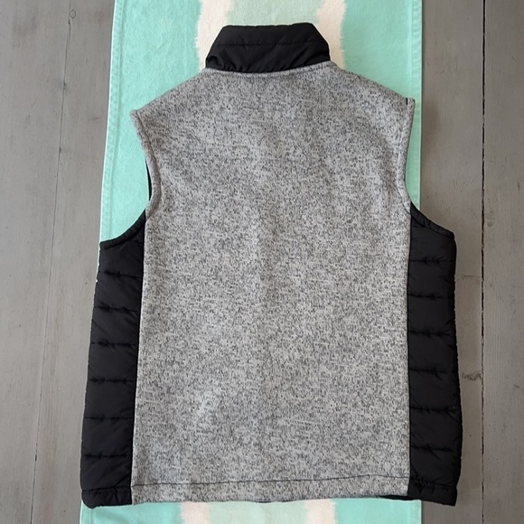 Free Country Boys Full Front Zip Fleece Hybrid Sleeveless Vest - Picture 4 of 12